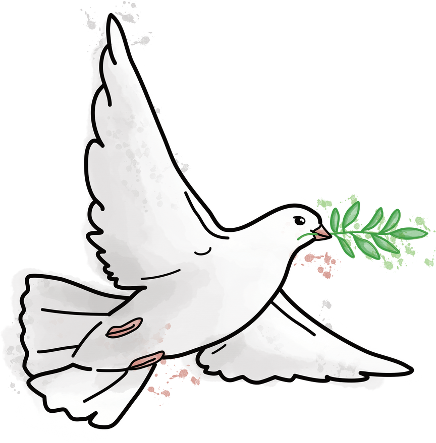 Illustration of a Dove Symbolizing Peace